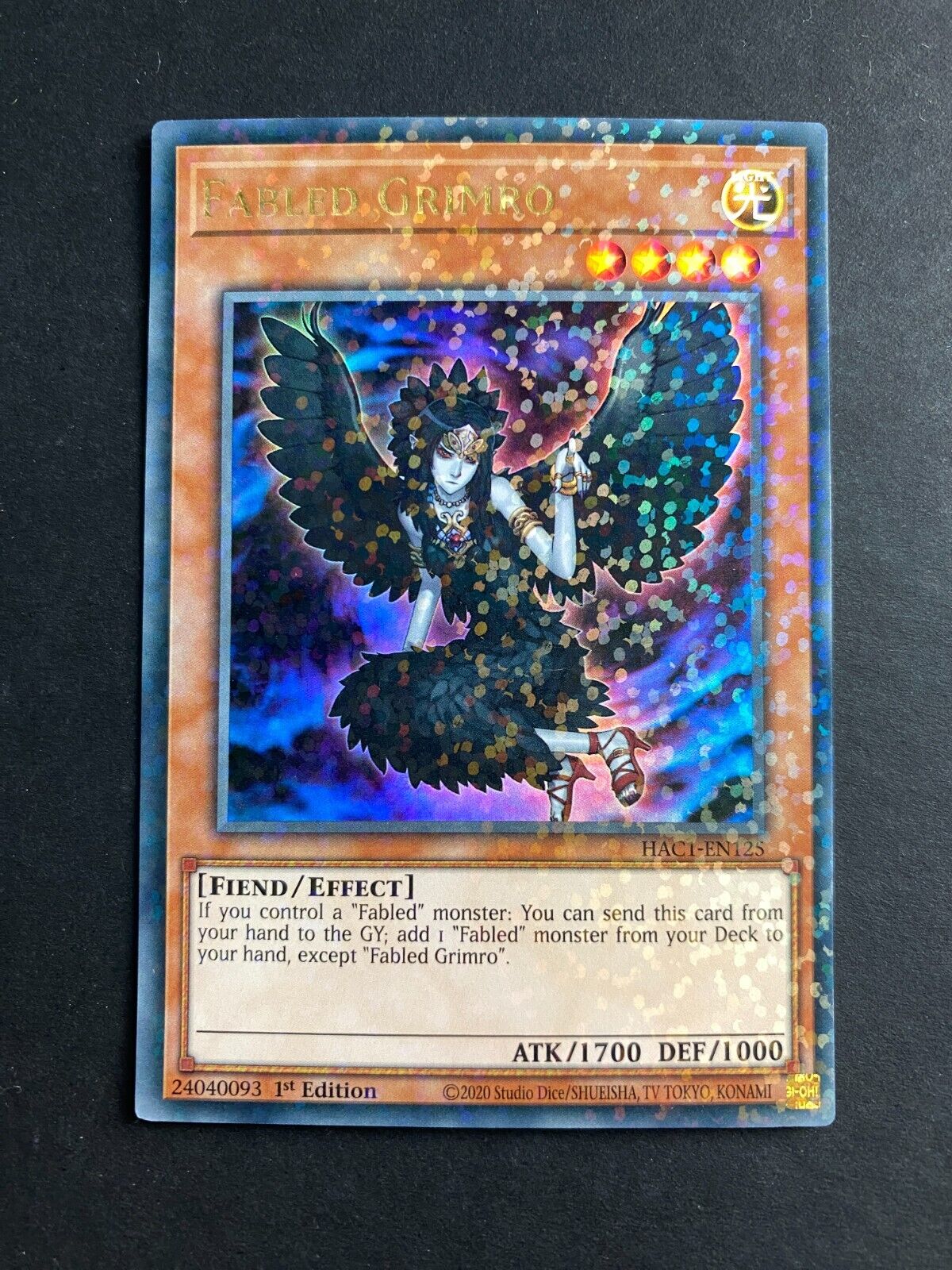 Yugioh Fabled Grimro HAC1-EN125 Duel Terminal Rare 1st Edition NM