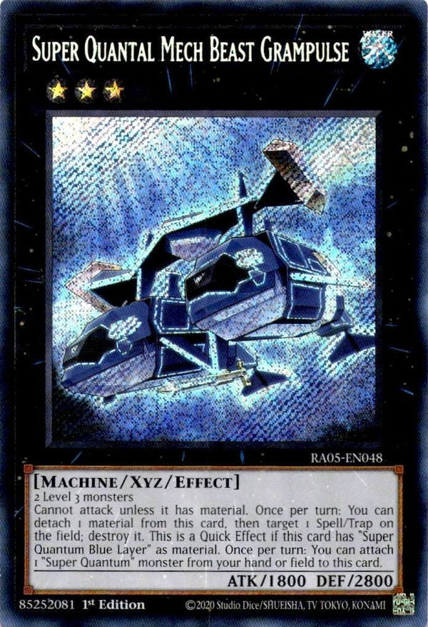 Yugioh Super Quantal Mech Beast Grampulse RA05-EN048 NA Print Secret Rare NM