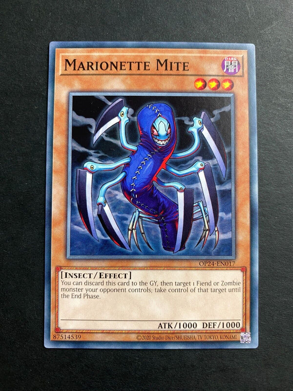 Yugioh Marionette Mite OP24-EN017 Common Unlimited Edition LP