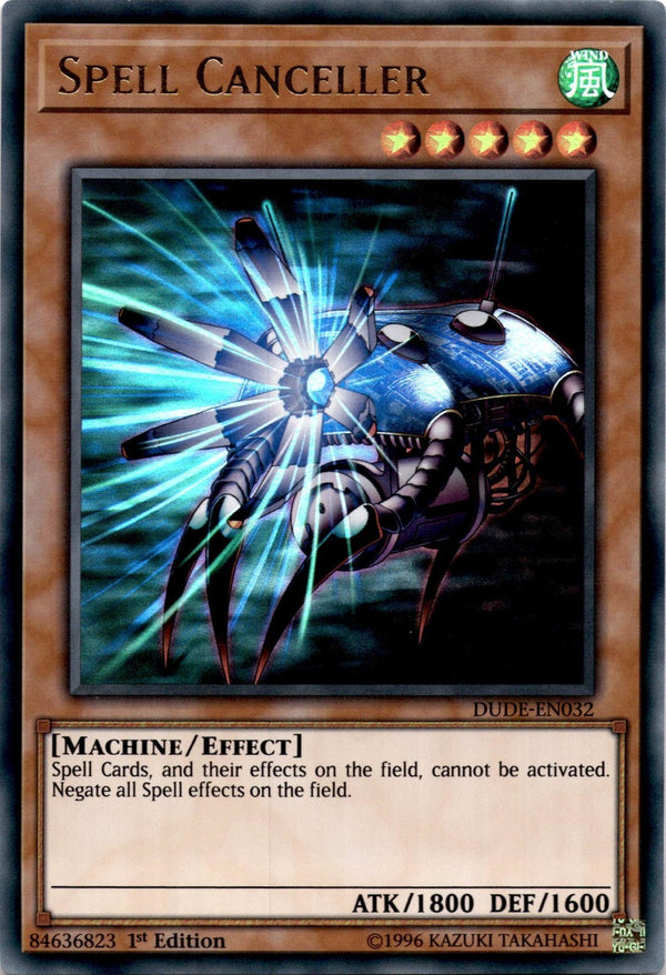 Yugioh Spell Canceller DUDE-EN032 Ultra Rare 1st Edition NM