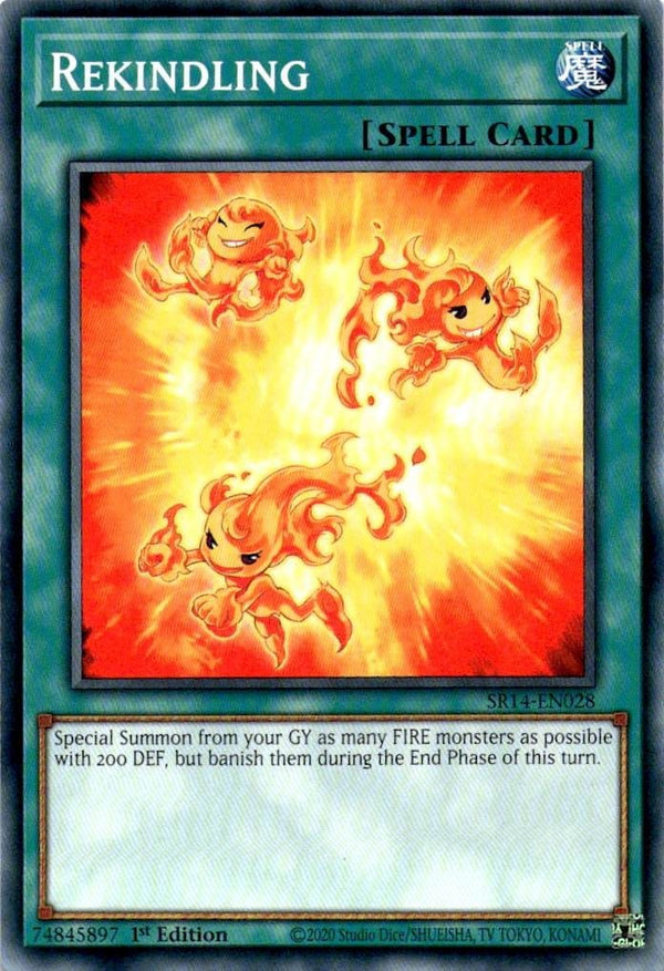 Yugioh Rekindling SR14-EN028 Common 1st Edition VLP/NM