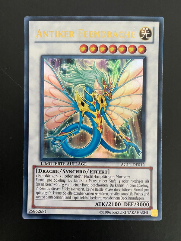 Yugioh Antiker Feendrache AC11-DE012 Ultra Rare 1st Edition LP german