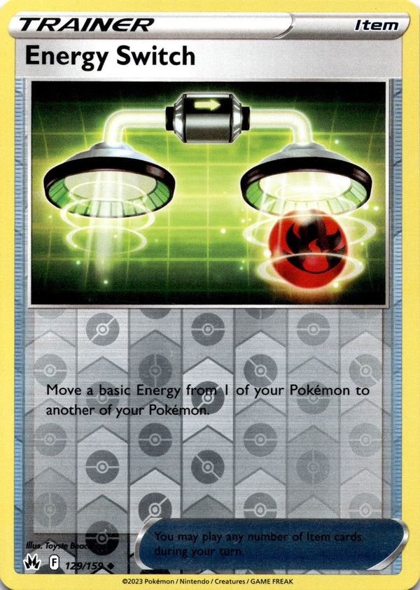 Pokemon Energy Switch 129/159 Crown Zenith Reverse Holo LP