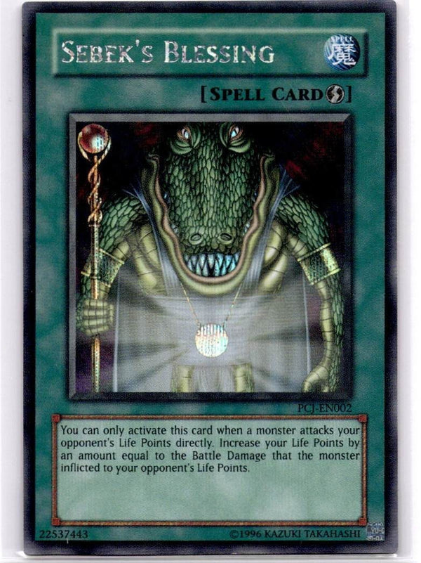 Yugioh Sebek's Blessing PCJ-EN002 Secret Rare Unlimited Edition NM