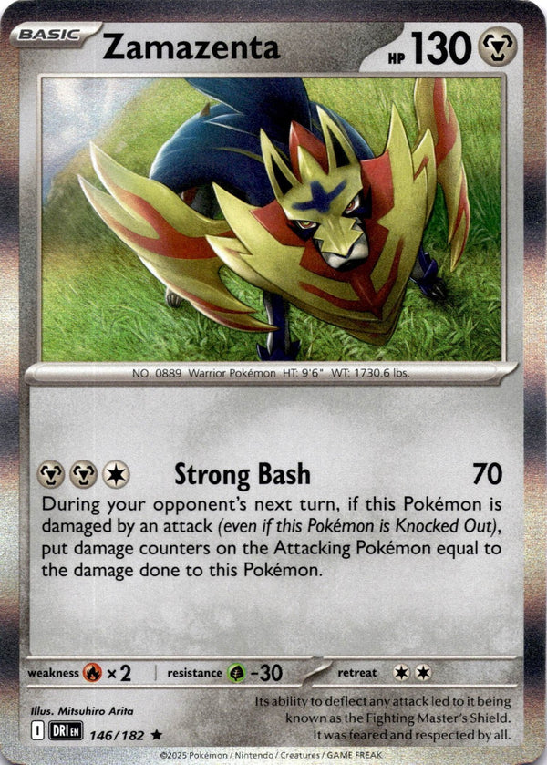 Pokemon Zamazenta 146/182 Destined Rivals Holo NM