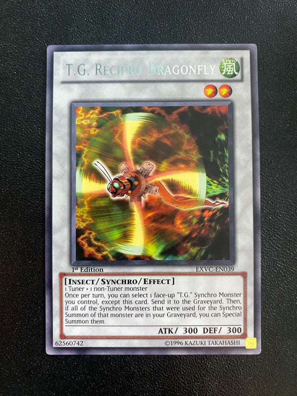 Yugioh T.G. Recipro Dragonfly EXVC-EN039 Rare 1st Edition NM