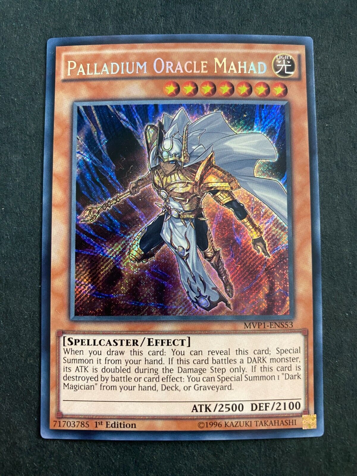 Yugioh Palladium Oracle Mahad MVP1-ENS53 Secret Rare 1st Edition NM