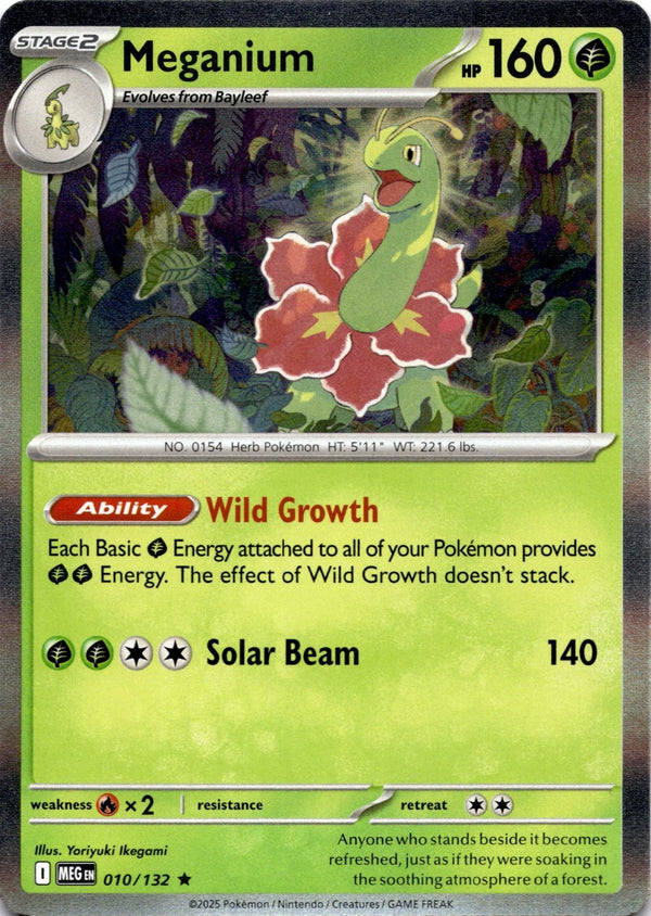Pokemon Meganium 010/132 Mega Evolution Holo NM