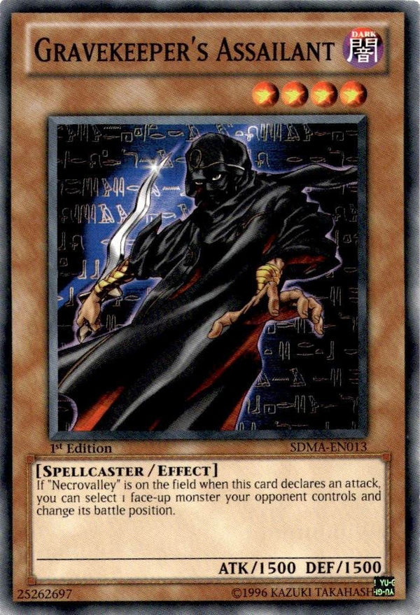Yugioh Gravekeeper's Assailant SDMA-EN013 Common 1st Edition VLP/NM