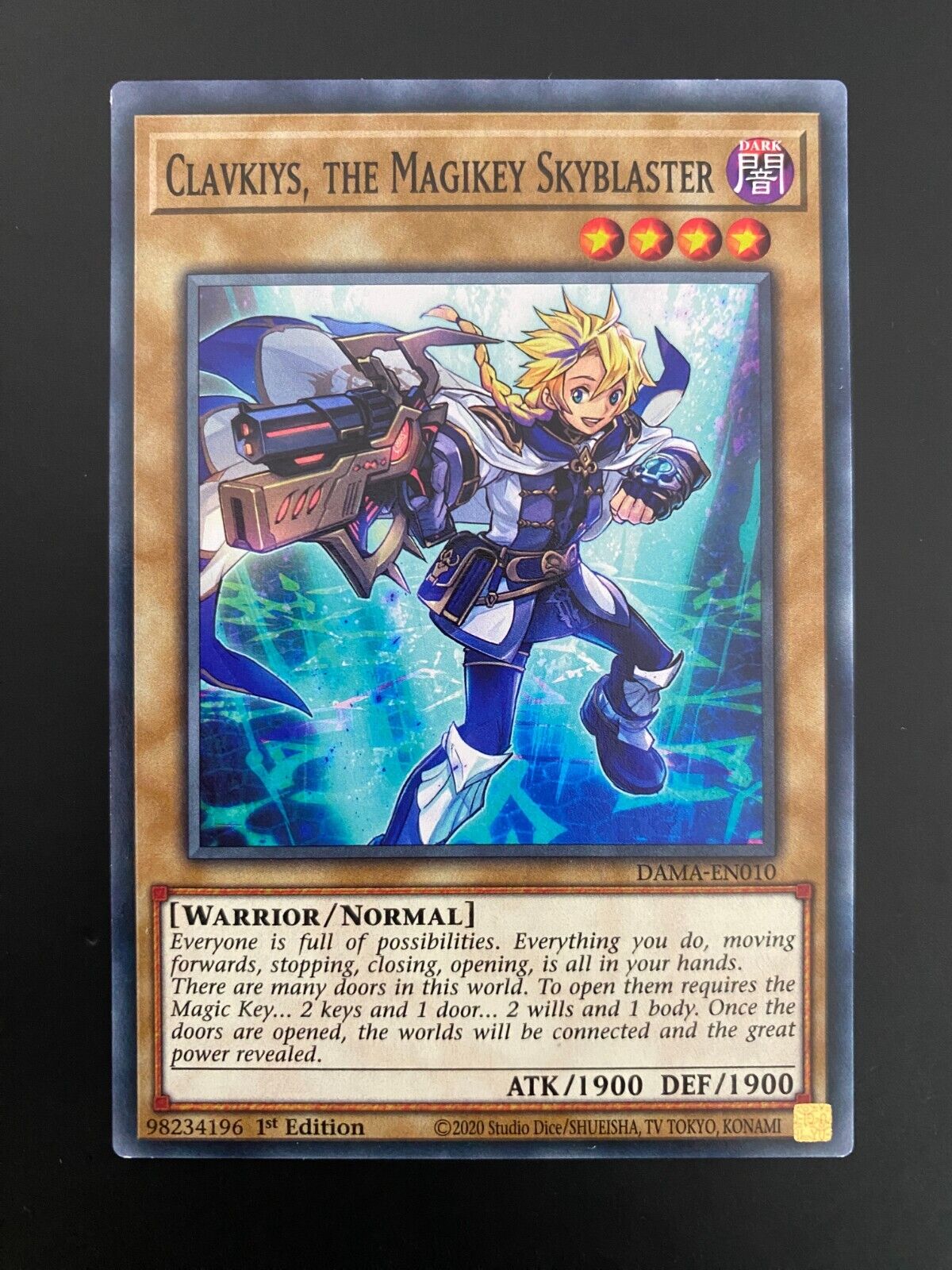 Yugioh Clavkiys, the Magikey Skyblaster DAMA-EN010 Common 1st Edition NM/MINT