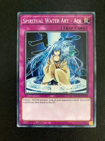 Yugioh Spiritual Water Art - Aoi SDCH-EN031 Common 1st Edition LP/VLP