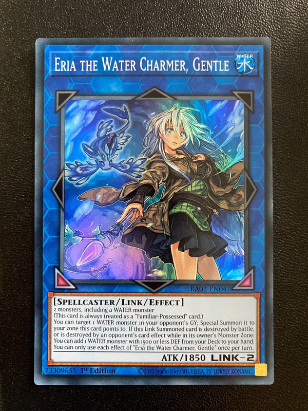 Yugioh Eria the Water Charmer, Gentle RA03-EN047 Super Rare 1st Edition NM