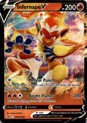 Pokemon Infernape V swsh252 Black Star Promos Full Art Holo NM