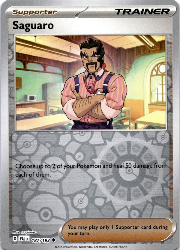 Pokemon Saguaro 187/193 Paldea Evolved Reverse Holo NM