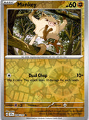 Pokemon Mankey 098/191 Surging Sparks Reverse Holo NM