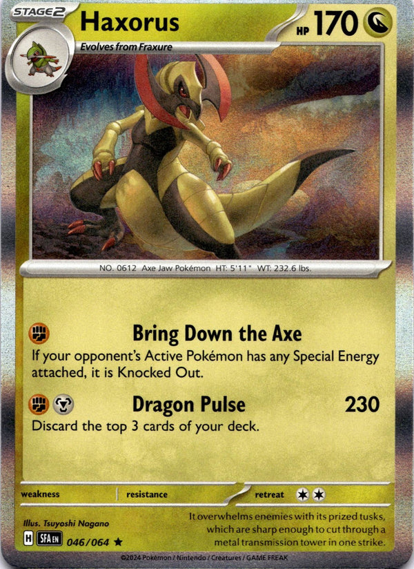 Pokemon Haxorus 046/064 Shrouded Fable Holo NM