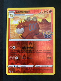 Pokemon Camerupt 014/078 Pokemon Go Reverse Holo NM