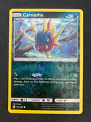 Pokemon Carvanha 132/236 Cosmic Eclipse Reverse Holo MINT