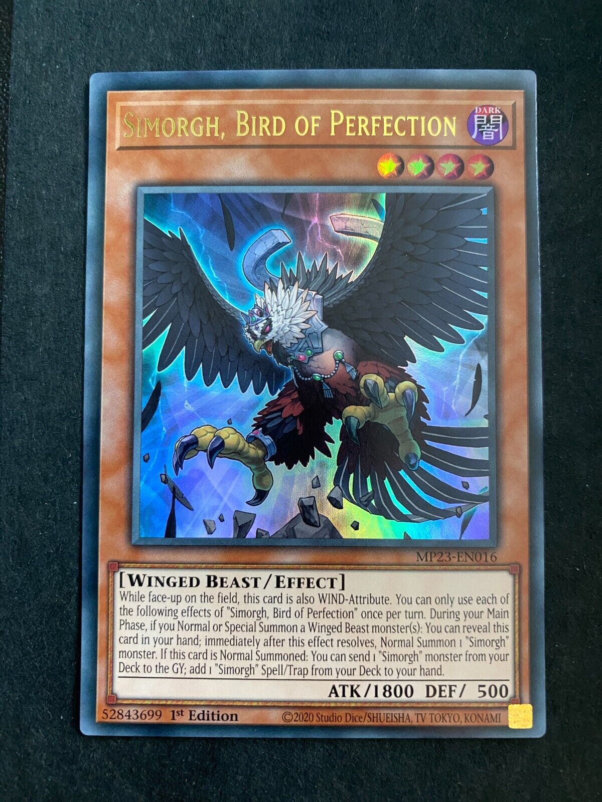 Yugioh Simorgh, Bird of Perfection MP23-EN016 Ultra Rare 1st Edition NM