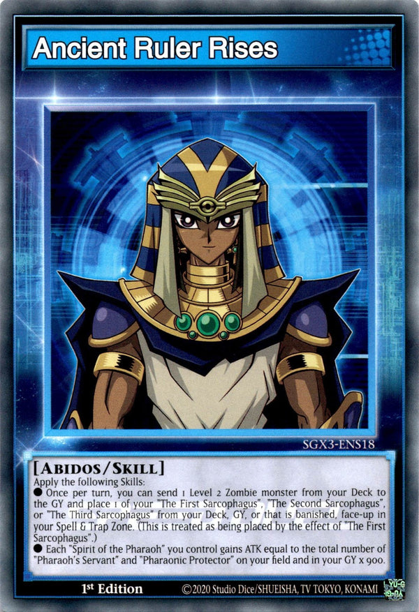 Yugioh Ancient Ruler Rises SGX3-ENS18 Speed Duel Common 1st Edition NM