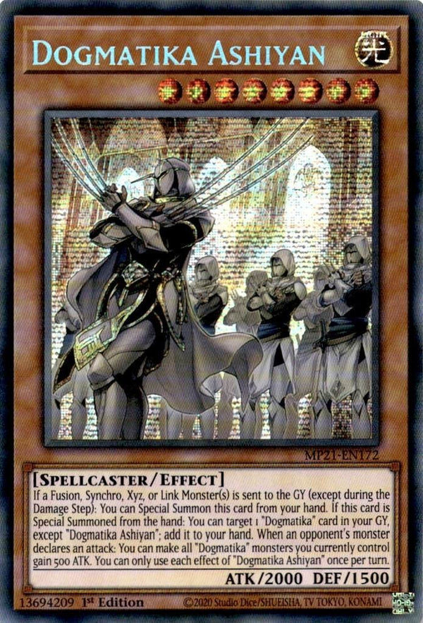 Yugioh Dogmatika Ashiyan MP21-EN172 Secret Rare 1st Edition NM