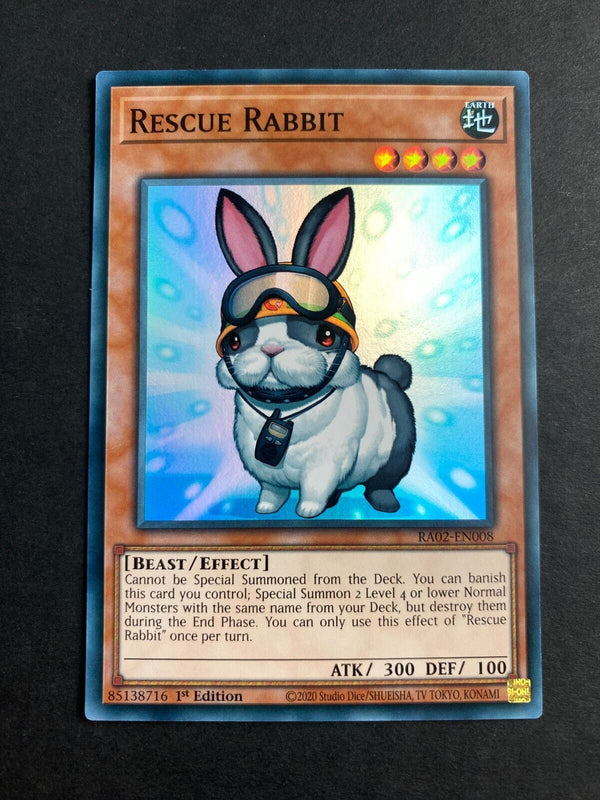 Yugioh Rescue Rabbit RA02-EN008 Super Rare 1st Edition NM