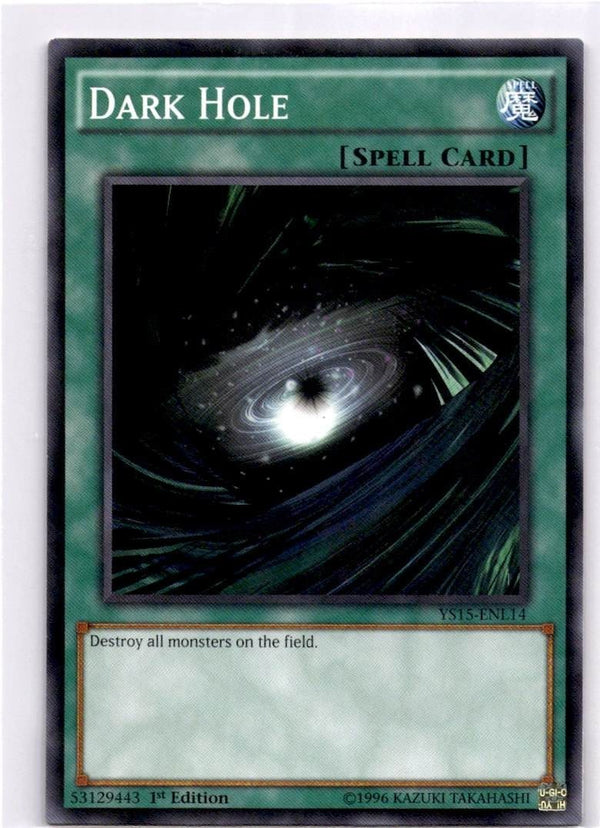 Yugioh Dark Hole YS15-ENL14 Shatterfoil Rare 1st Edition NM