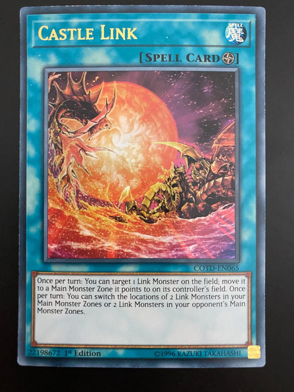 Yugioh Castle Link COTD-EN065 1st Edition Ultra Rare LP