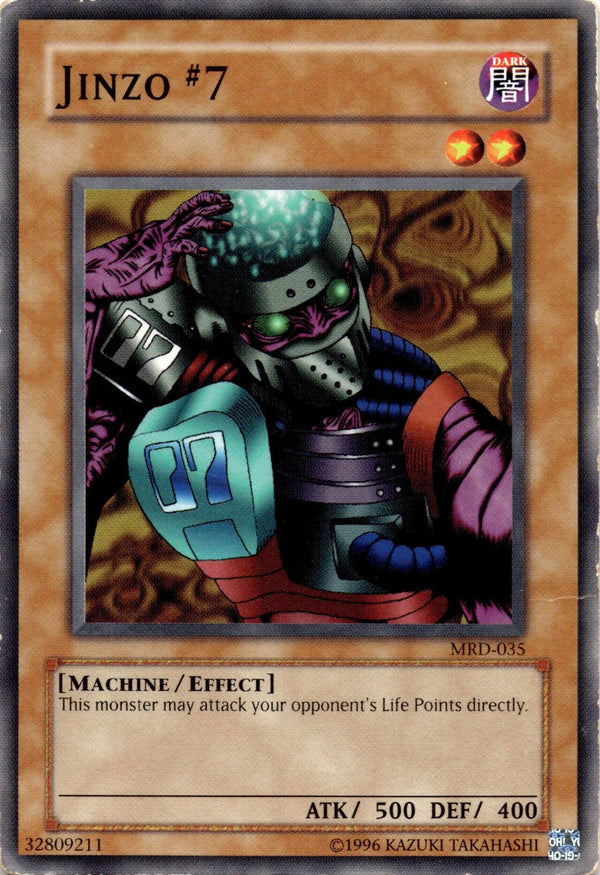 Yugioh Jinzo #7 MRD-035 Common Unlimited Edition DAMAGED