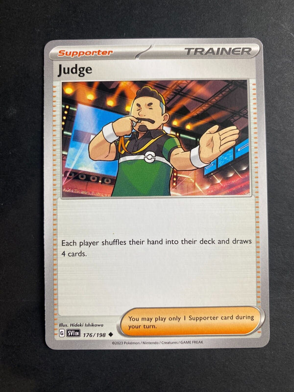 Pokemon Judge 176/198 Scarlet Violet Base Non Holo NM