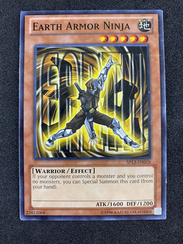 Yugioh Earth Armor Ninja SP13-EN018 Starfoil Rare VLP
