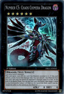 Yugioh Number C5: Chaos Chimera Dragon DRLG-EN043 Super Rare 1st Edition MP