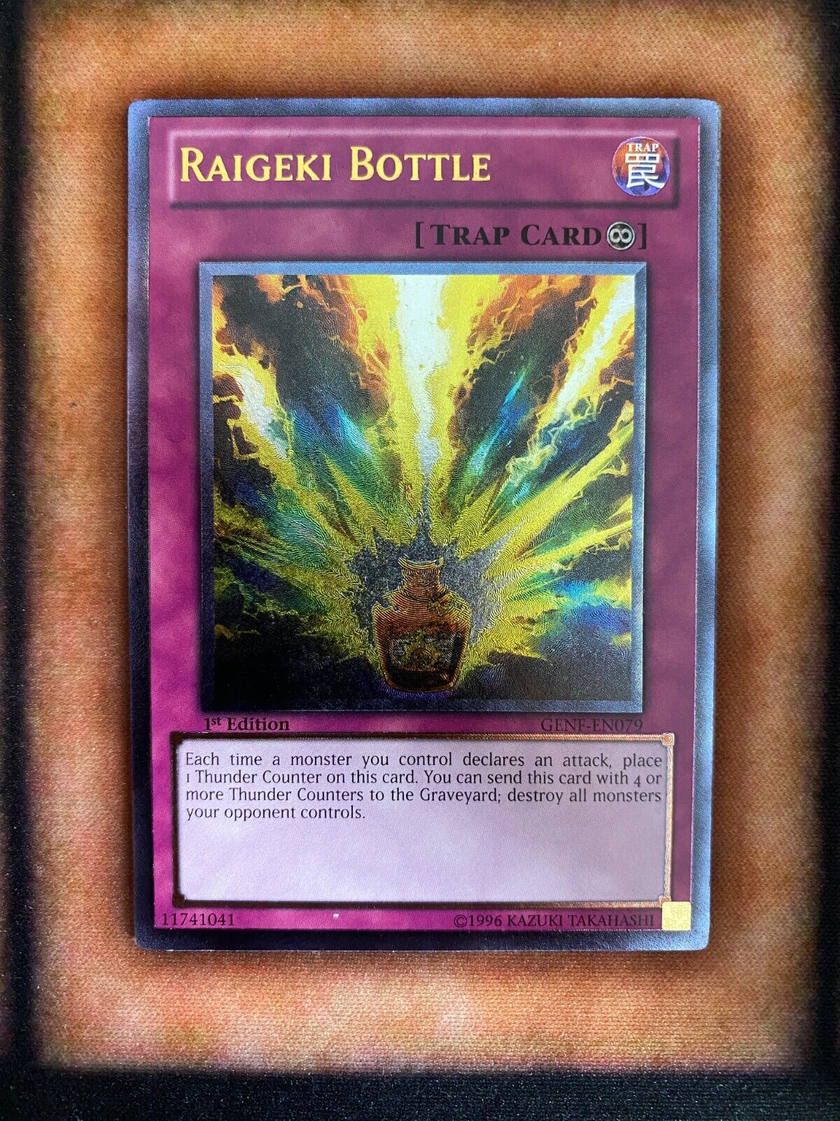 Yugioh Raigeki Bottle GENF-EN079 Ultimate Rare 1st Edition NM