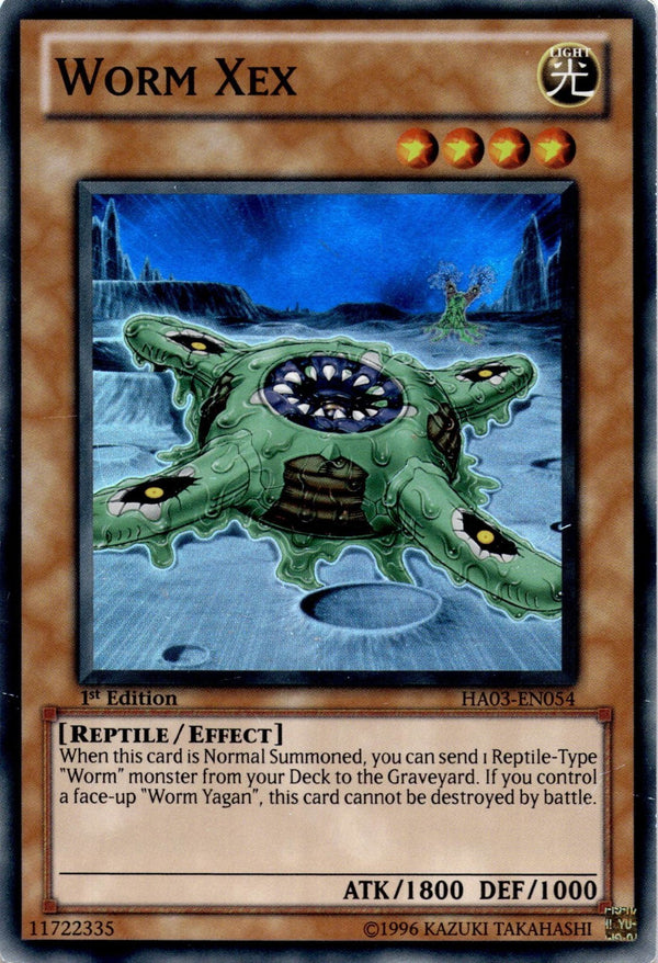 Yugioh Worm Xex HA03-EN054 Ultra Rare 1st Edition MP