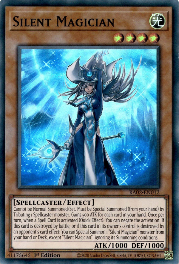 Yugioh Silent Magician RA02-EN012 Super Rare 1st Edition NM