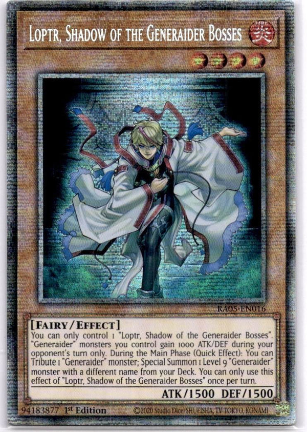 Yugioh Loptr, Shadow of the Generaider Bosses RA05-EN016 Starlight Rare 1st NM