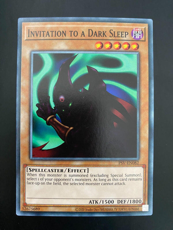 Yugioh Invitation to a Dark Sleep PSV-EN082 Common Unlimited Edition NM/MINT