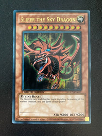 Yugioh Slifer the Sky Dragon YGLD-ENG01 Ultra Rare 1st Edition NM