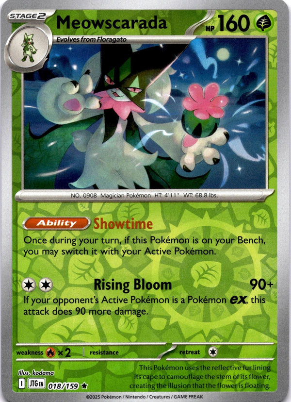 Pokemon Meowscarada 018/159 Journey Together Reverse Holo NM