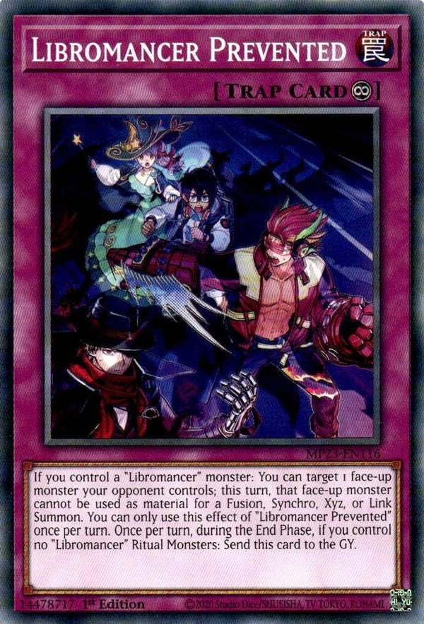 Yugioh Libromancer Prevented MP23-EN116 Common 1st Edition VLP/NM
