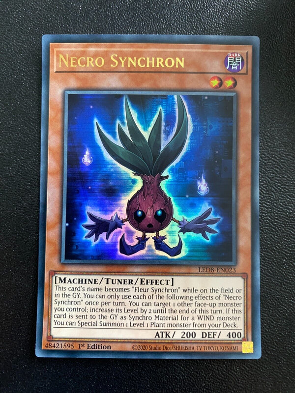 Yugioh Necro Synchron LED8-EN023 Ultra Rare 1st Edition VLP/NM