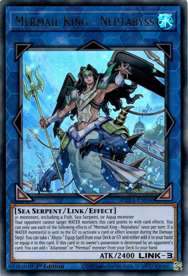 Yugioh Mermail King - Neptabyss ROTA-EN046 Ultra Rare 1st Edition NM