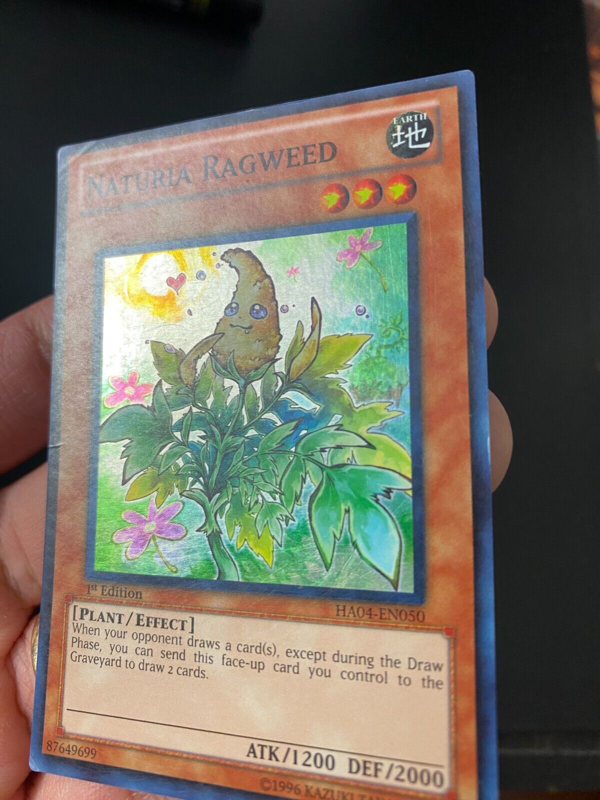 Yugioh Naturia Ragweed HA04-EN050 Super Rare 1st Edition MP