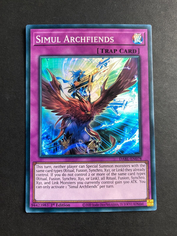 Yugioh Simul Archfiends DABL-EN078 Super Rare 1st Edition NM