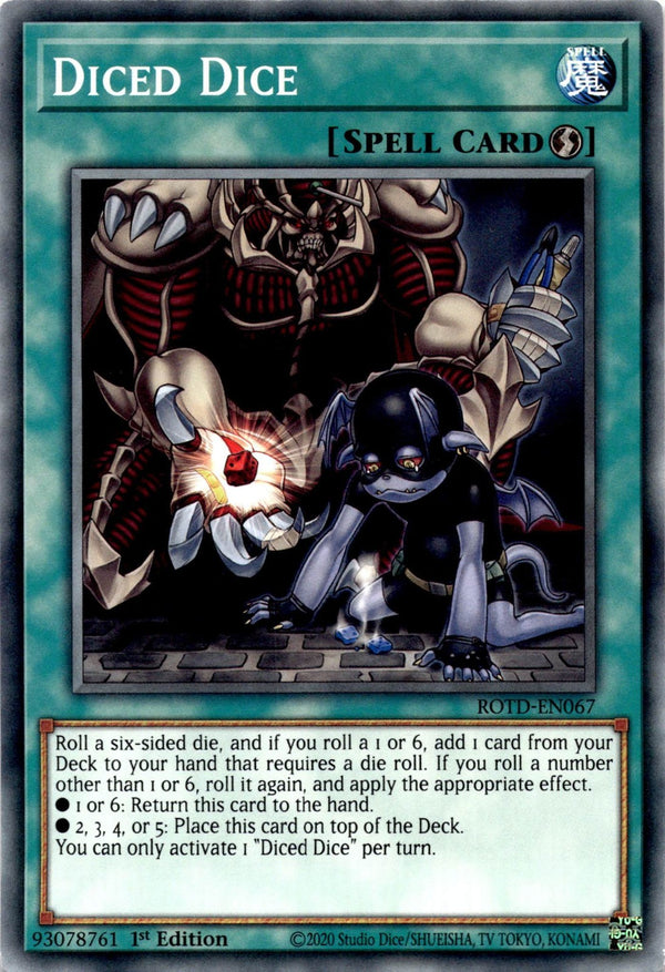 Yugioh Diced Dice ROTD-EN067 Common 1st Edition VLP/NM