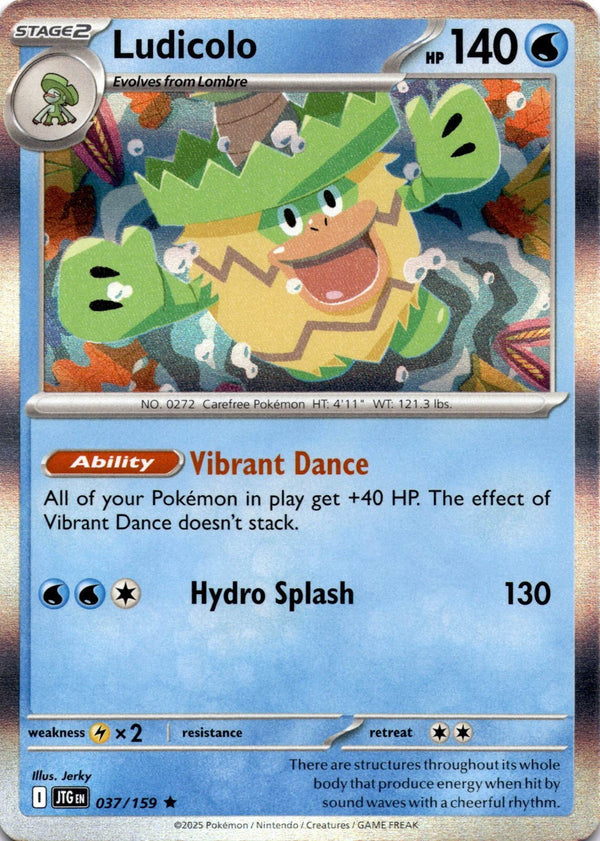 Pokemon Ludicolo 037/159 Journey Together Holo NM