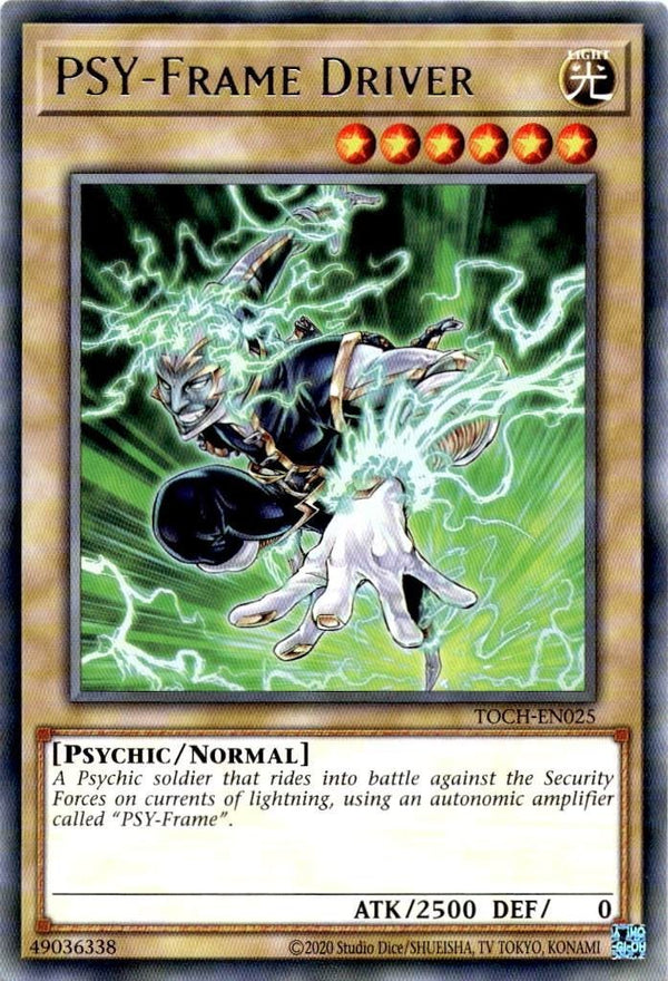 Yugioh PSY-Frame Driver TOCH-EN025 Rare Unlimited Edition NM
