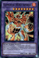 Yugioh Elemental HERO Inferno LCGX-EN076 Super Rare Unlimited Edition NM