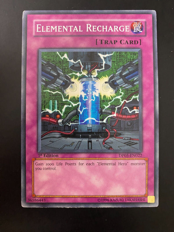 Yugioh Elemental Recharge DP05-EN022 Common 1st Edition LP