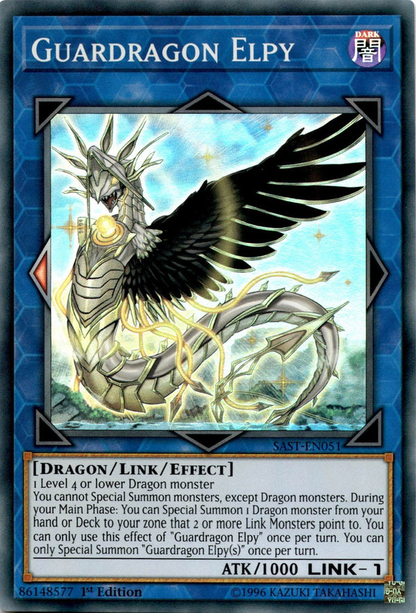 Yugioh Guardragon Elpy SAST-EN051 Super Rare 1st Edition NM